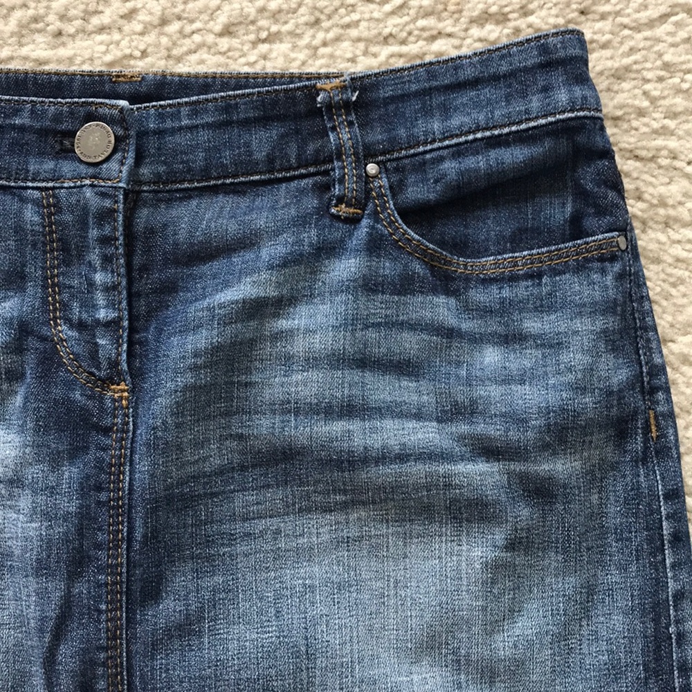 Ann Taylor Modern Fit Denim Skirt - Picture 3 of 4